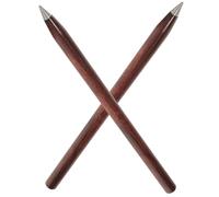 2PCS Inkless Everlasting Metal Pencils Ketan Wood Barrel, No Sharpening Required, Practical Students Sketch and Drawing Pencils for School and Art