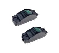 2Pcs Inline Cord Switches with LED Indicators Dustproof Waterproof On/Off Large Current Inline Cable Rocker Heavy Duty Cord Button