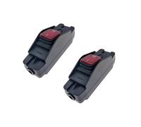 2Pcs Inline Cord Switches With LED Indicators Dustproof Waterproof On/Off Large Current Inline Cable Rocker Heavy Duty Cord Button