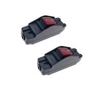2Pcs Inline Cord Switches with LED Indicators Dustproof Waterproof On/Off Large Current Inline Cable Rocker Heavy Duty Cord Button