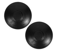 2pcs Inline Foot Switch, Push Button Floor Lamp Control, Black Plastic | Step-on Mechanism, Simple Installation with Cord Integration, Suitable for Desk Lamps and Busy Environments