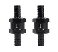 2Pcs Inline Fuel Check Valve 10mm, Non Return for Diesel, Reliable Aluminum Alloy with O Ring for Secure Fit