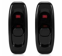 2Pcs Inline Switch Low Profile Torpedo Switch AC 250V 10A for Bedside Lamp Desk Table Light Electrical Cord (Black)