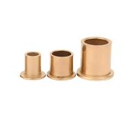 2pcs Inner Diameter 18mm Powder Metallurgy Oil-containing Self-lubricating Flange Brass Bearing Bushing, Outer Diameter 24mm, Length 12-28mm, 30x3/18x24x16mm(2pcs)