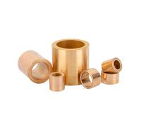 2pcs Inner Diameter 20mm Powder Metallurgy Oil-containing Self-lubricating Brass Bearing Bushing, Outer Diameter 26mm, Length 12-30mm, 20x26x15mm(2pcs)
