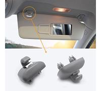 2PCS Inner Sun Visor Clips, Upgraded Car Visor Holder Hook - Compatible with Audi A1 A3 A4 A5 Q3 Q5 S3 S4 S5 TT, OEM: 8U0857562A (Gray)
