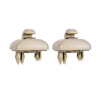2PCS Inner Sun Visor Hook Clips 8E0857562 8U0857562A For Audi A1 A3 A4 A5 Q3 Sun Visor Clip(Beige 2PCS)