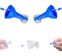 2PCS Innovative Inflatable Earplugs, Ultra-Comfy Reusable Noise-Reducing Earplugs, Waterproof Silicone Ear Plugs for for Sleep Swimming Travel Airplanes Noise