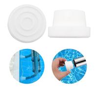 2Pcs Inside Pool Ladder Bumpers for Inground Pool Ladder, Rubber Inground Pool Ladder Bumper Cap Fit 1.9inch Swimming Pool Ladder Tubing