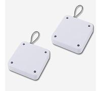 2pcs Installation-Free Automatic Door Closers only: Silent Buffer Artifact for Sliding Doors, Universal for Wooden and Glass in The Kitchen(White800g Rally)