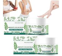 2PCS Instant Cooling Relief Cream,Soothing Jo/int Muscle Cream,Jo/int Gel for Pa/in Relief,Joi/nt Flex Pa/in Re/LIEF Crea/m,Her/bal Body Soothing Gel,Tea Tree Cr-eam & Freeze cre-am Pai/n Reli-ef