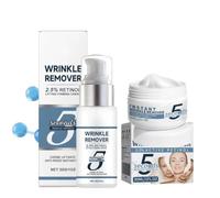 2pcs Instant Wrinkle Remover & Filler Set for Deep Wrinkles - Anti-Aging Firming Face Cream Duo with Lightweight Daily Lifting Cream & Intensive Wrinkle Filler for Face, Neck & All Skin Types