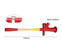 2PCS Insulated Wire-Piercing Probes for Multimeters - Heavy-Duty Spring-Loaded Hook Clips, 1000V/10A, Nickel-Plated Copper & Stainless Steel,