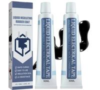 2PCS Insulation Tape Liquid Rubber Waterproof Sealant for Cable Repair - Fast-Drying, Waterproof Electrical Tape for Cable 50mL Tube, Durable, Long-Lasting Protection, Liquid Insulation Glue