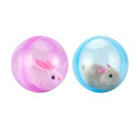 2pcs Interactive Cat Ball Toy, Electric Rabbit Running Ball, Self Rolling Hamster Interactive Pet Toy, Hampster Electric Cat Automatic Moving Kitten Running