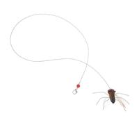 2pcs Interactive Cat Refill Insect Head with Long String for Kittens | Plastic Replacement Piece, Indoor Play for Home Entertainment, Mimics Insect Shape, Reduces Loneliness