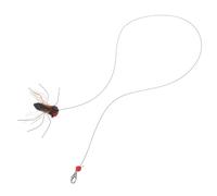2pcs Interactive Cat Refills Insect Replacement Head with Long String | Plastic Insect Shape, for Kitten Indoor Play and Home Entertainment, Supports Agility and Reduces Loneliness
