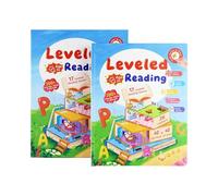 2Pcs Interactive Talking Book, Word Learning Book for Boy Girl Kids Ages 3+ | 17 Reading Stories, 200+ Words & Phrases, Rechargeable, Alphabet & Sight Words, for Preschool Daycare Bedtime, Christmas Gift
