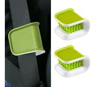 2PCS Interior Car Cleaning Brush, Car Non-Slip Brush Cleaner, Car Seat Belt Cleaning Brush, Car Double Sided U-Shaped Washing Tool, Automotive Seats BeltScrubber Supplies for Cars, Trucks and Boats