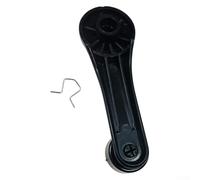 2PCS Interior Door Crank Handle Knob for Honda Civic 1984-2000, Left & Right Side Replacement, Black ABS