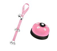 2PCS Internal Training Doorbell Length Adjustable Dog Door Bells Rope with Sound Buttons for Dog Cats Communication Training Doorbell Rope Adjustable Pet Bells and Alerts Button Interactively Pet
