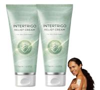 2PCS Intertrigo Cream - Skin Fold Care & Chafing Support Cream With Zinc Oxide & Undecylenic Acid - Helps Soothe Irritated Skin, Reduce Moisture & Friction - Non-Steroid Formula for Daily Use