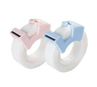 2Pcs Invisable Tapes with Tape Cutter Easy to Write Fit for Majority Surfaces for Ideal for Jar Index Label Folder Index Tape Dispenser Refill Rolls Holder 1 Inch 2 Inch 3 Inch Core Desktop Cute