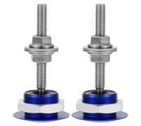 2pcs Invisible Anti Theft Mini Engine Hood Lock 30mm Alloy Blue