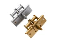 2pcs Invisible Door Spring Hinge 90° Automatic Closing Hinge - 4" Multifunctional Door Closer with Positioning(Gold)