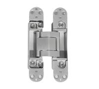 2pcs Invisible Hydraulic Hinge Cushion Silent Hidden Door Damping Three-Dimensional Adjustable Cross for Doors(Silver,150 * 25mm)