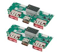 2Pcs IP5356 5V 3A Motherboards Digital Display Fast Charging Module USB C USB PD2.0