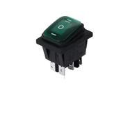 2Pcs IP65 Waterproof KCD4 6Pin Rocker Switch 12V 220V ON-Off-ON 16A 250VAC with Light 30x22mm