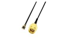2PCS IPEX U.FL to SMA Male RP SMA Female Ja-ck Right Angle PCB Cable Goldplated R*/F Coax Connector an*/Tenna WI/*FI Pigtail Cable/5(IPX to RP SMA M,20CM)