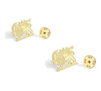 2pcs Iran Flag Pin,IranLion Flag Lapel Pin Badge Brooch,IranLion And Sun FlagPin,Iran Stainless Steel Commemorative Medal,Suitable For Both Men And Women(D)