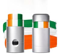 2PCS Irish Flag Face Paint Sticks - Green White Orange 3 Colour Crayons, Smooth Blendable Formula, Waterproof Sweat Resistant for St Patrick’s Day, Football Fans, Events & Celebrations