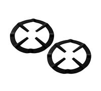 2pcs Iron Coffee Pot Holder Gas Hob Burner Grate Black | High Temperature Resistance, Easy to Clean, Coffee Shop and Restaurant Use, Practical Support Rack