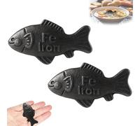 2Pcs Iron Fish, Iron Fish for Deficiency, Lucky Irons Fishes, Irons Fishes for Cooking, 7x4 cm, Effective and Safe Cooking Tool, for Vegans, Athletes, Pregnant Women, Kids