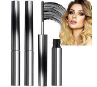 2pcs Iron Mascara Black,Doll Mascara,Black M/ascara Volume and Length,Metal Iron Wand Ma/scara,3d Curling Eyelash Ir/on Strong Mascar/a,Washable Extra Slim Metal Masc/ara,False Lash Effect Masc/ara