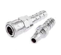 2Pcs Iron Pneumatic Fittings Air Line Hose Compressor Connector Quick Release Coupler Air Line Fittings for 12mm Hose SH40 PH40 DUO ER