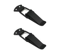 2PCS Iron Tension Clasp, 110.2mm Spring Loaded Toggle Latch for Box Drawer Cabinet