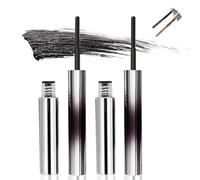 2PCS Iron Wand Mascara Black, Tubing Telescopic Waterproof Smudge Proof Lengthening Formula for Curly Lashes, Lash Care Benefits Dramatic Volume, Long Lash Drama