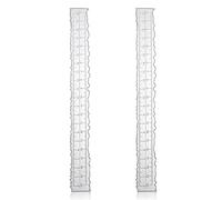 2pcs Irregular Edge Ruler, Metal Craft Ruler 8.4 x 1 Inch The Same Pattern Paper Tearing Ruler with Jagged Edge Measuring Rulers Deckle Edge Ruler for Embossing Card Making Cutting Dies