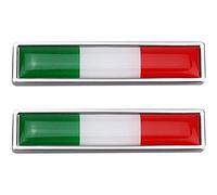 2pcs Italy Flag Car Sticker Decals 3D Aluminum Body Stickers Car Motorcycle Decor Stickers Universal Car Styling Accessories