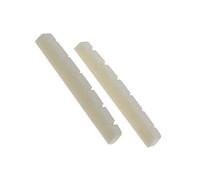 2pcs Ivory Plastic 43mm Slotted Flat Bottom Electric Guitar Nuts for For ST for For TL 6-string Guitar Guitar Accessories