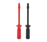 2PCS J30016 Professional Insulated Piercing Probe Multimeter Test Hooks with 4mm Connector Port for Automotive Repair and Circuit Testing Red and Black