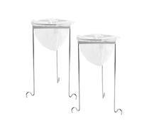 2Pcs Jam Strainer Set with Stainless Steel Jelly Strainer Stand and Nylon Bag, Reusable Easy Assembly iltering Tool Set for Straining Juice Yogurt Broth and Homemade Vinegar
