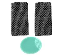 2Pcs Japanese Back Scrubber Set, Exfoliating Body Scrubber, Extra Long Exfoliating Shower Towel, Ex-foliating Washcloth for Men Women, Scrub Cloth for Body Cleaning and Massage