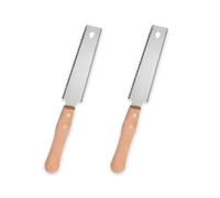 2Pcs Japanese Pull Saw, Hand Saw for Wood Carpentry Tools, Small Woodworking Hand Saws Flexible Double Edged with Wooden Handle Portable Tool for Woodworking and DIY Projects