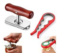 2pcs Jar Openers, Jar Opener and Simple Can Opener, Jar Lid Opener and Ring Pull Can Opener Aid for Easy Opening