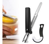 2PCS Jar Openers, Jar Opener for Weak Hands for Hands Non-Slip Effortless for Weak Hands Seniors （Black）